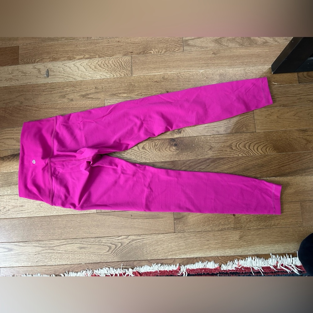 lululemon athletica Girls Bright Pink Leggings